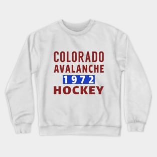 Colorado Avalanche Hockey 1972 Classic Crewneck Sweatshirt